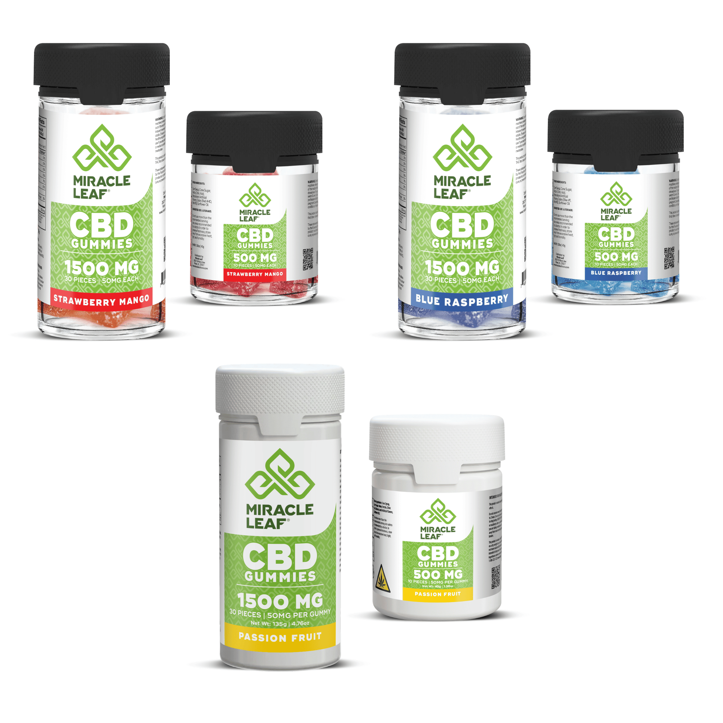 CBD Infused Square Gummies | Miracle Leaf® Store